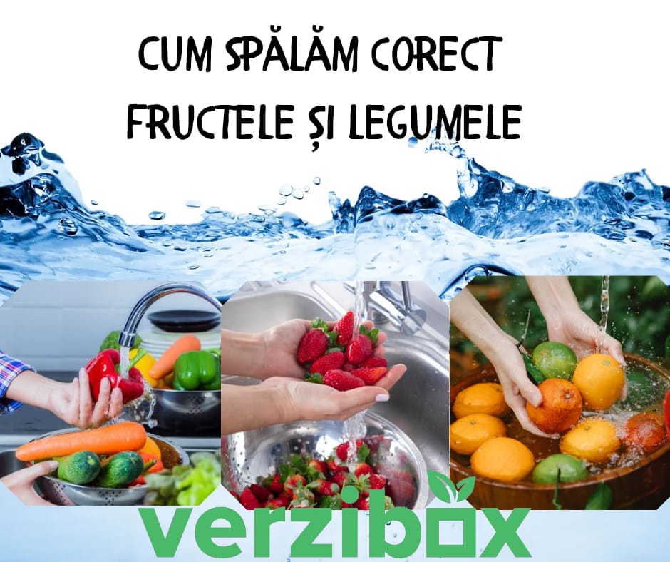 Cum spălăm eficient fructele și legumele